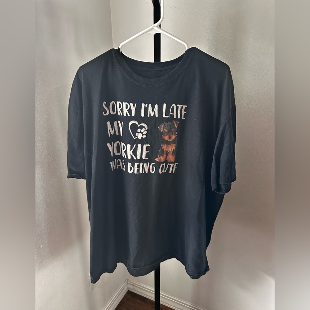 4X yorkie shirt